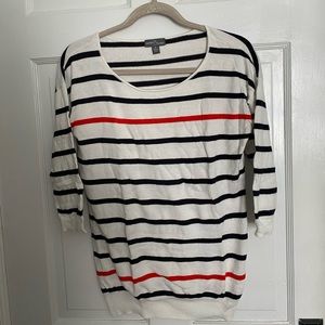 Market and Spruce 3/4 sleeve stripe sweater